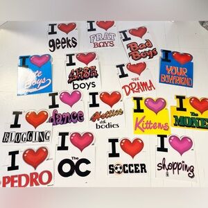 Vending Stickers Lot Humor Funny Hearts Vending Machine Sticker Mix 2005 of 16